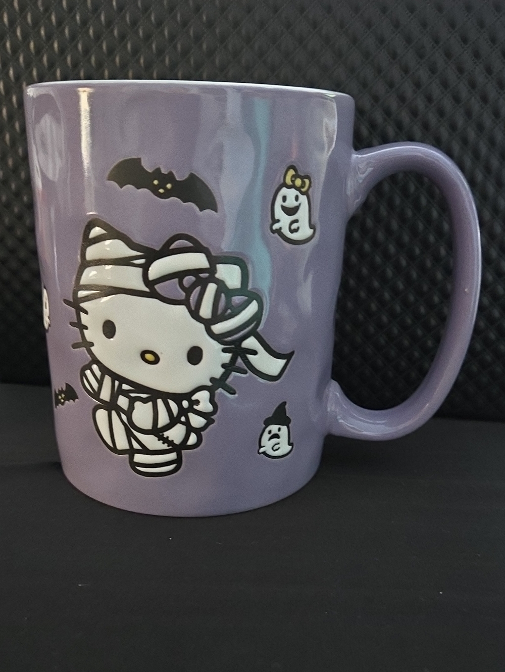 🎃🎃🎃Sanrio 2024 Hello Kitty Halloween Design Purple Mug 17oz EUC
